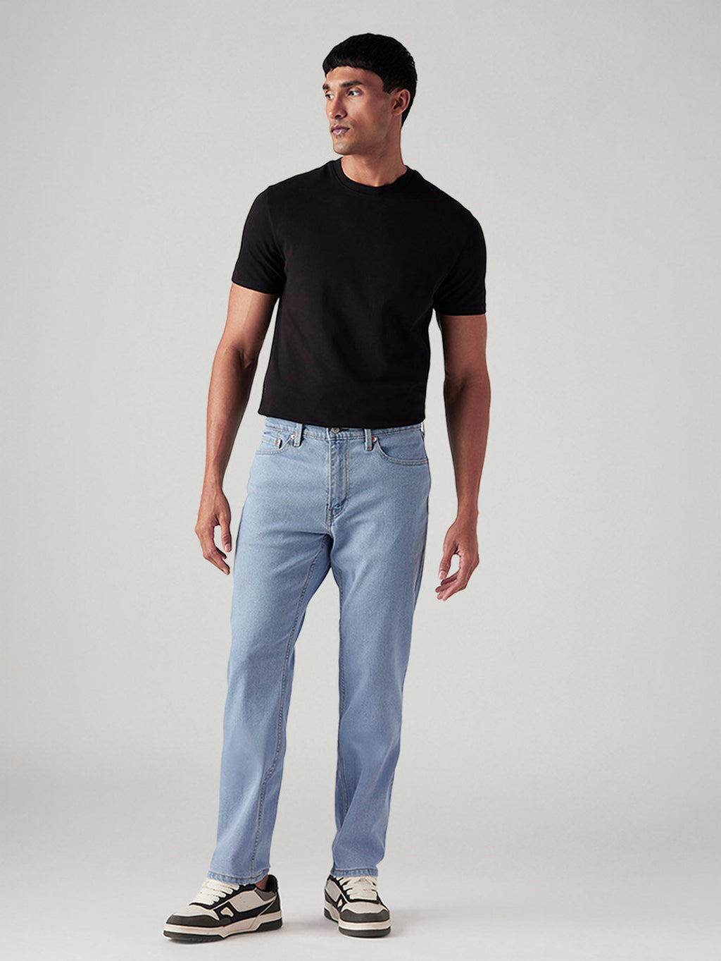 Men's 541 Light Blue Athletic Tapered Fit Mid Rise Jeans