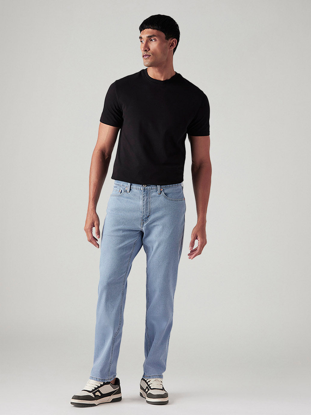 Men's 541 Light Blue Athletic Tapered Fit Mid Rise Jeans
