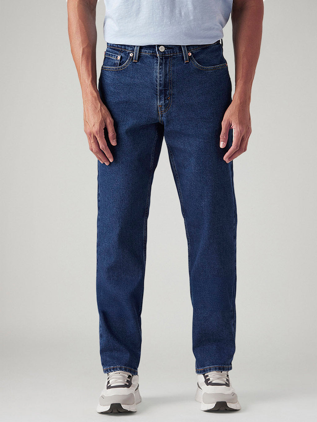 Men's 541 Blue Athletic Tapered Fit Mid Rise Jeans