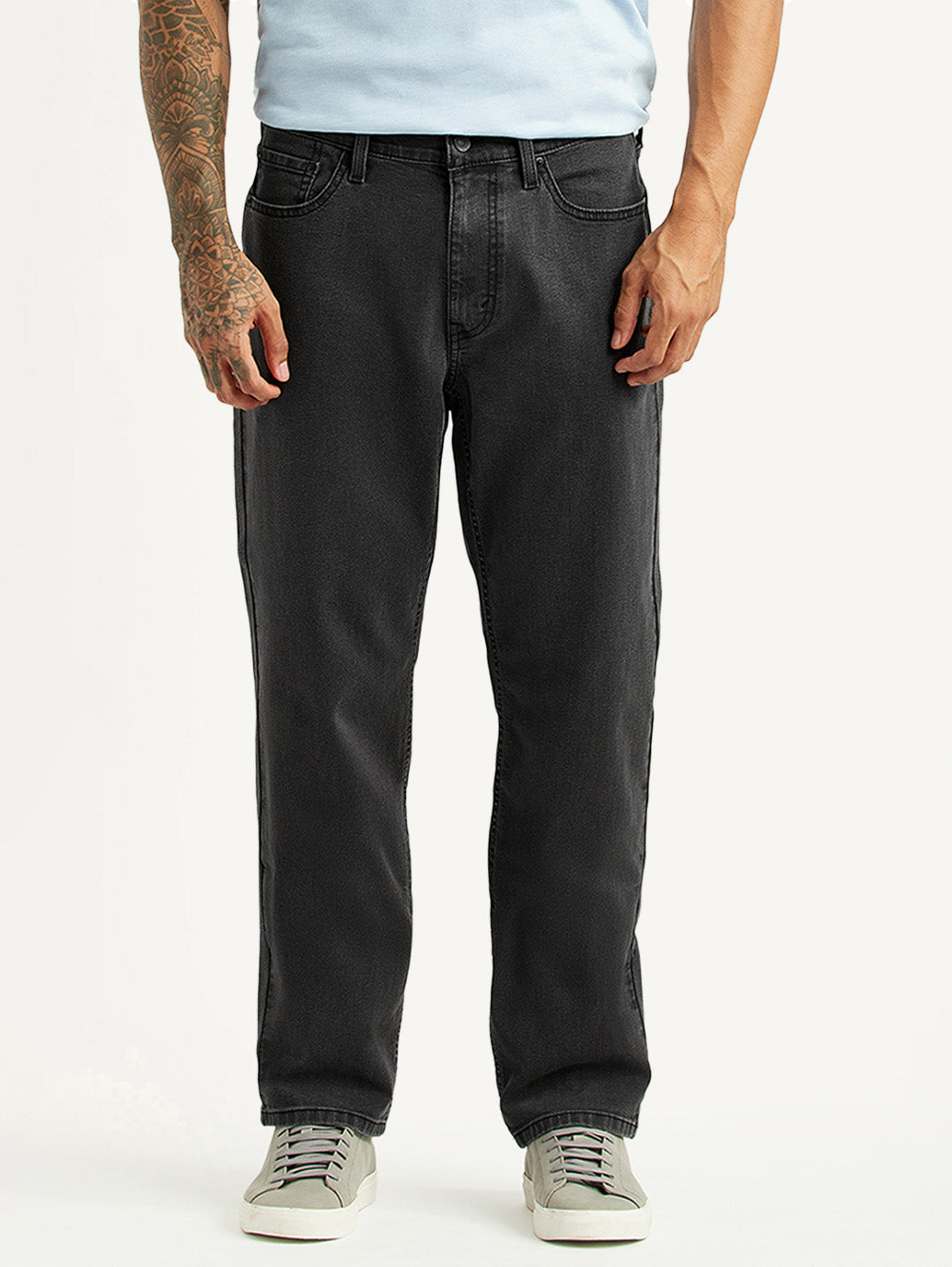 Men's 541 Grey Athletic Tapered Fit Mid Rise Jeans