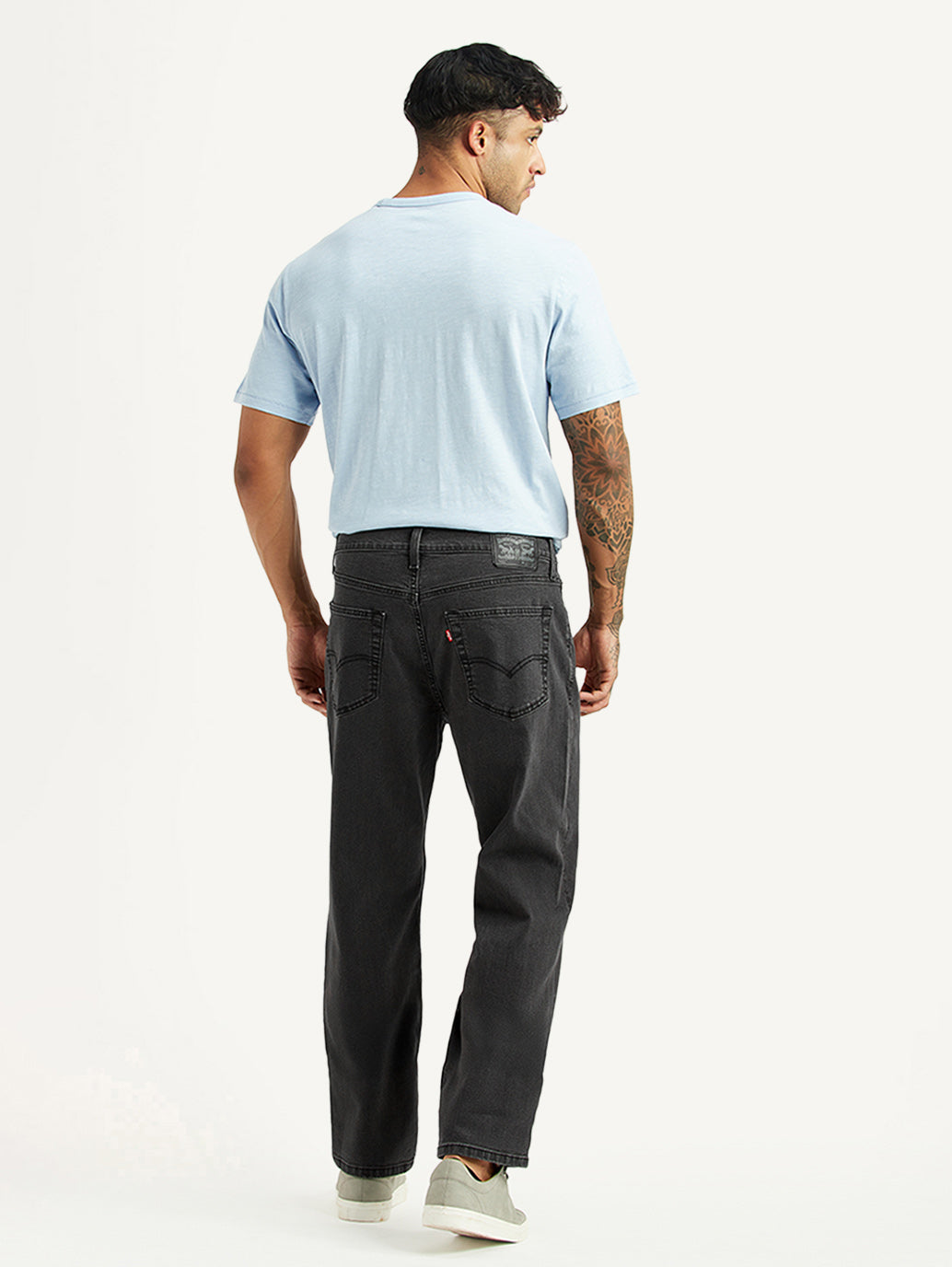 Men's 541 Grey Athletic Tapered Fit Mid Rise Jeans