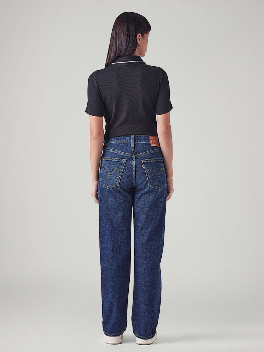Women's Indigo Ribcage Straight Fit High Rise Jeans
