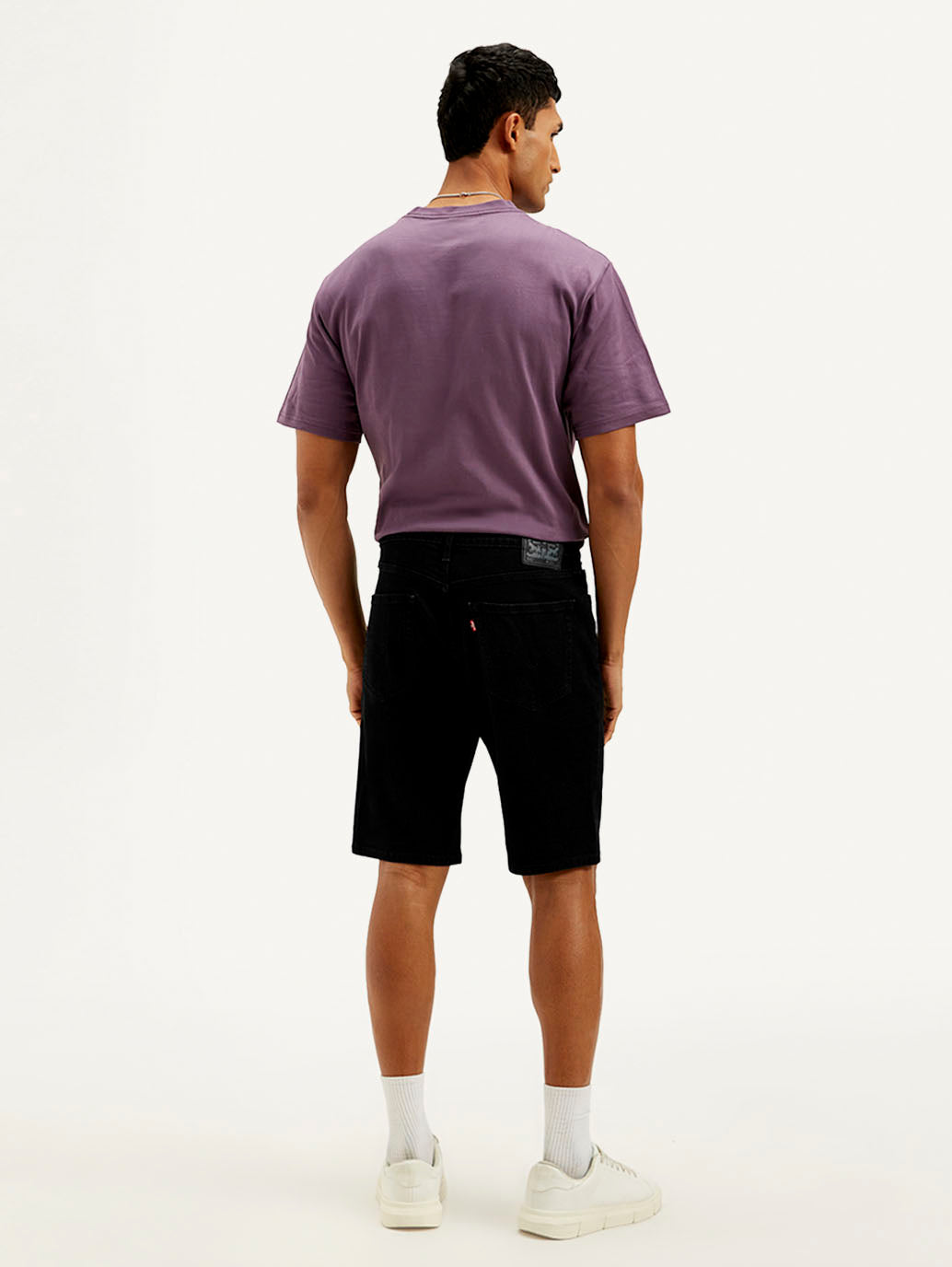 Men's Black Tapered Shorts