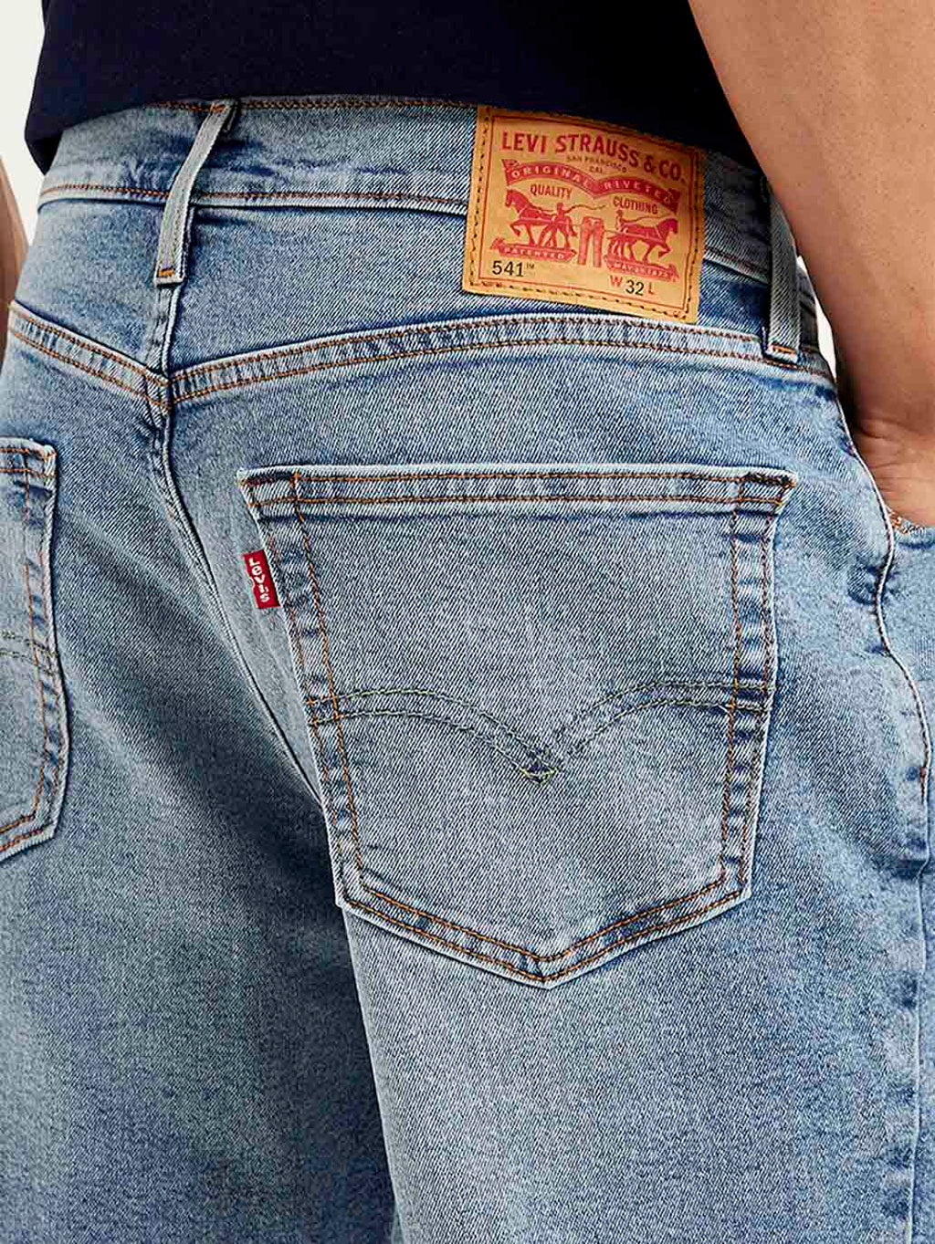 Men's Light Blue Tapered Shorts