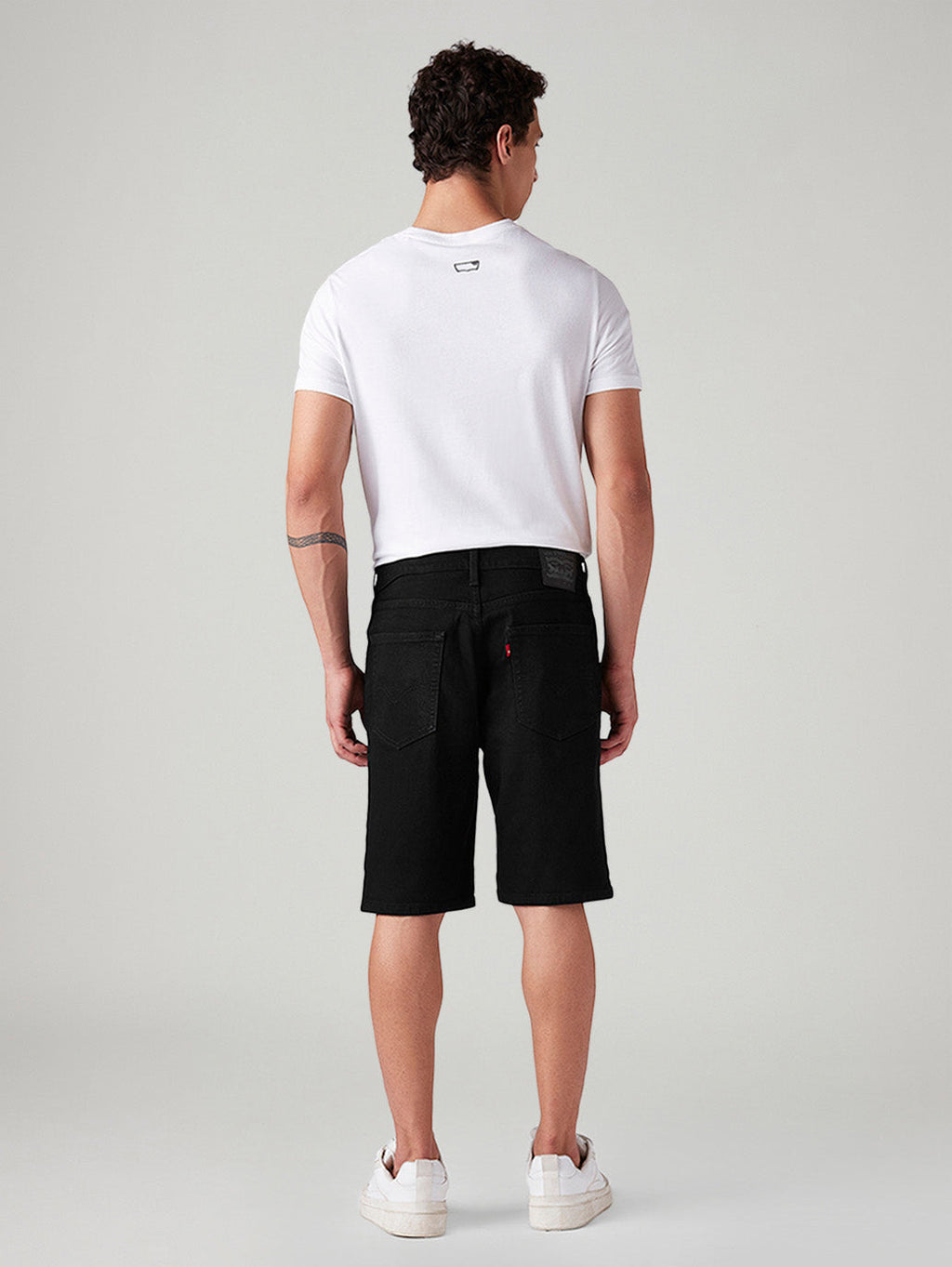Men's 541 Black Athletic Tapered Fit Mid Rise Shorts