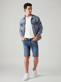 Men's 541 Blue Athletic Tapered Fit Mid Rise Shorts