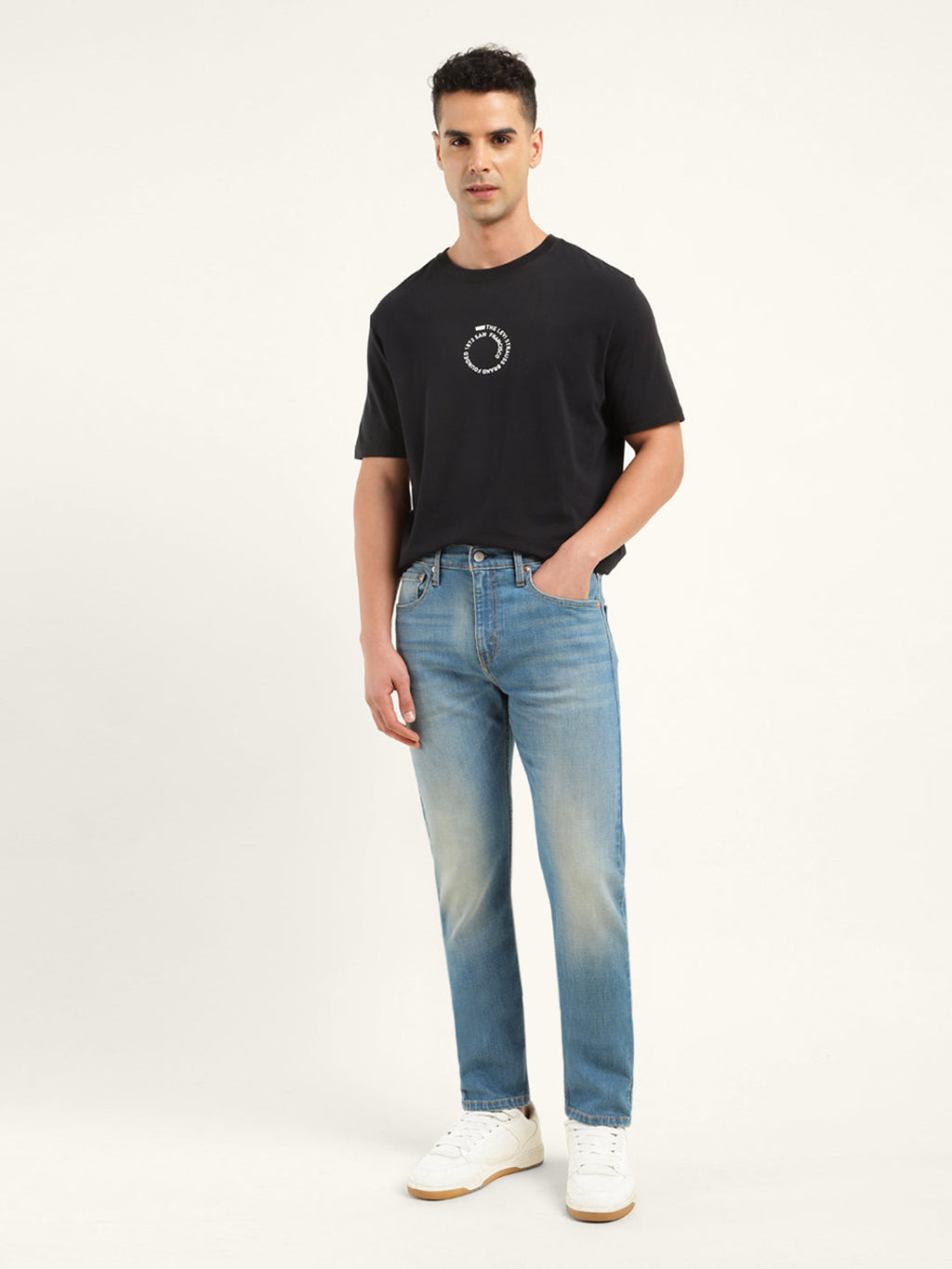 Men's 512 Blue Slim Tapered Fit Mid Rise Jeans