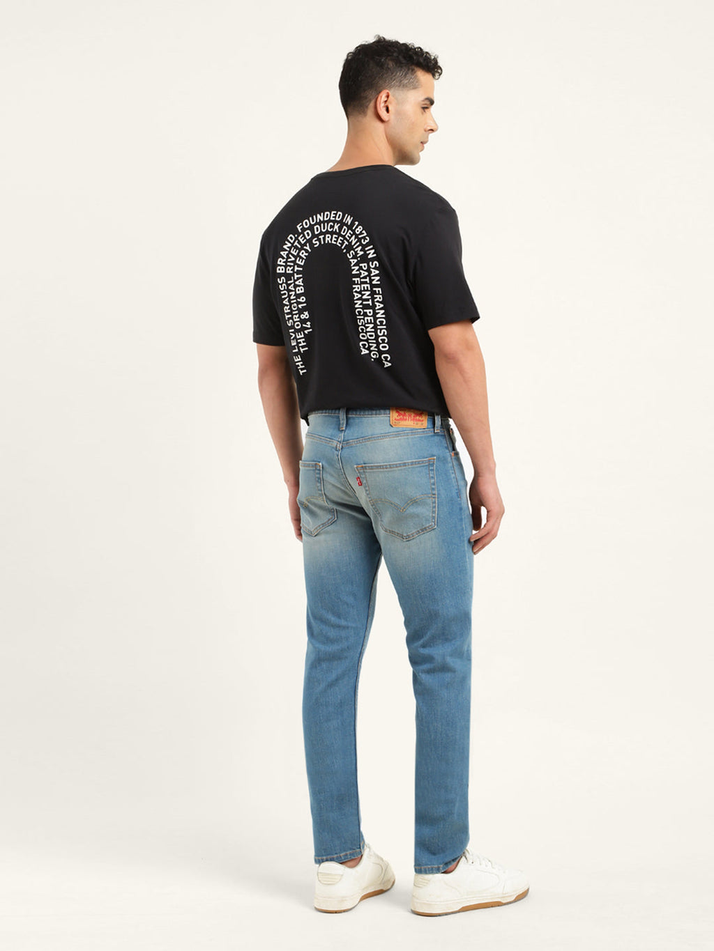 Men's 512 Blue Slim Tapered Fit Mid Rise Jeans