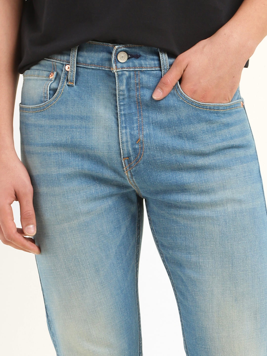 Men's 512 Blue Slim Tapered Fit Mid Rise Jeans