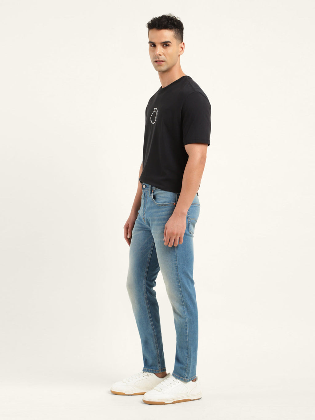 Men's 512 Blue Slim Tapered Fit Mid Rise Jeans