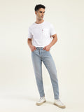Men's 512 Blue Slim Tapered Fit Mid Rise Jeans