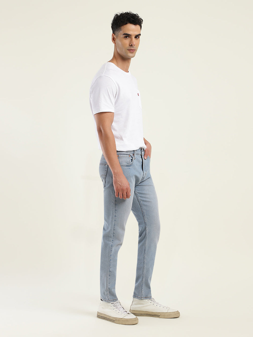 Men's 512 Blue Slim Tapered Fit Mid Rise Jeans
