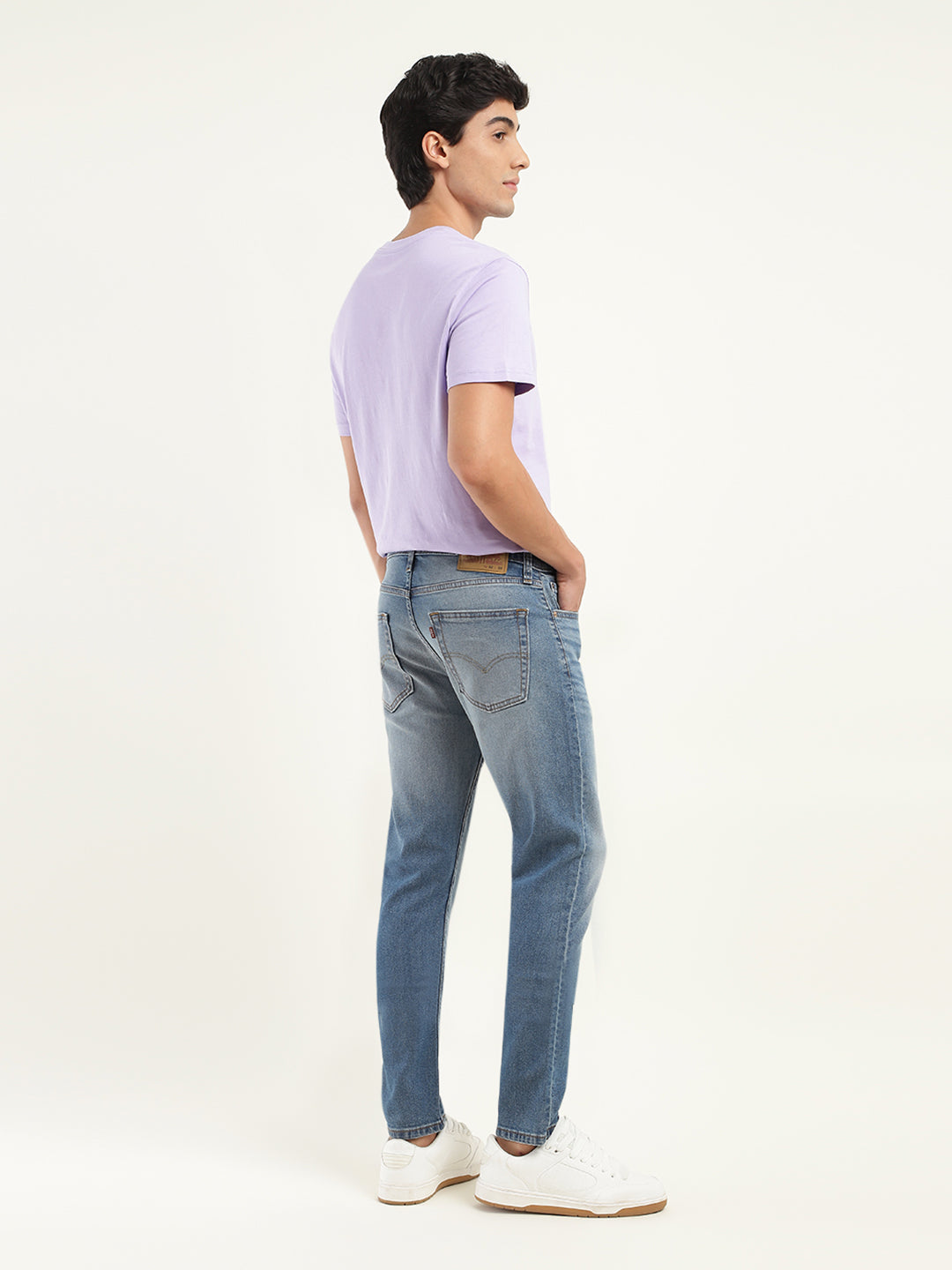 Men's 512 Blue Slim Tapered Fit Mid Rise Jeans