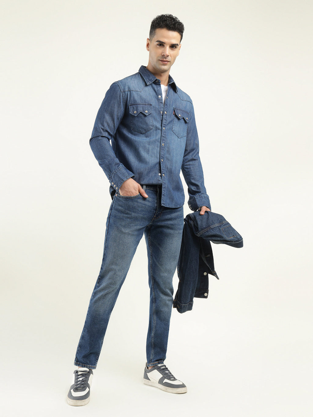Men's 512 Indigo Slim Tapered Fit Mid Rise Jeans