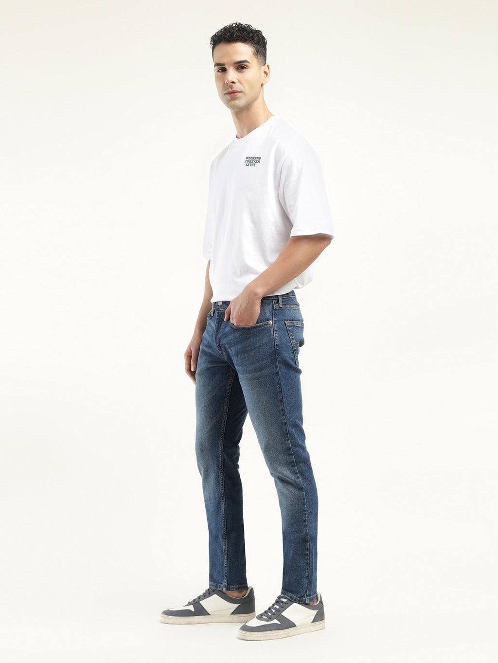 Men's 512 Indigo Slim Tapered Fit Mid Rise Jeans