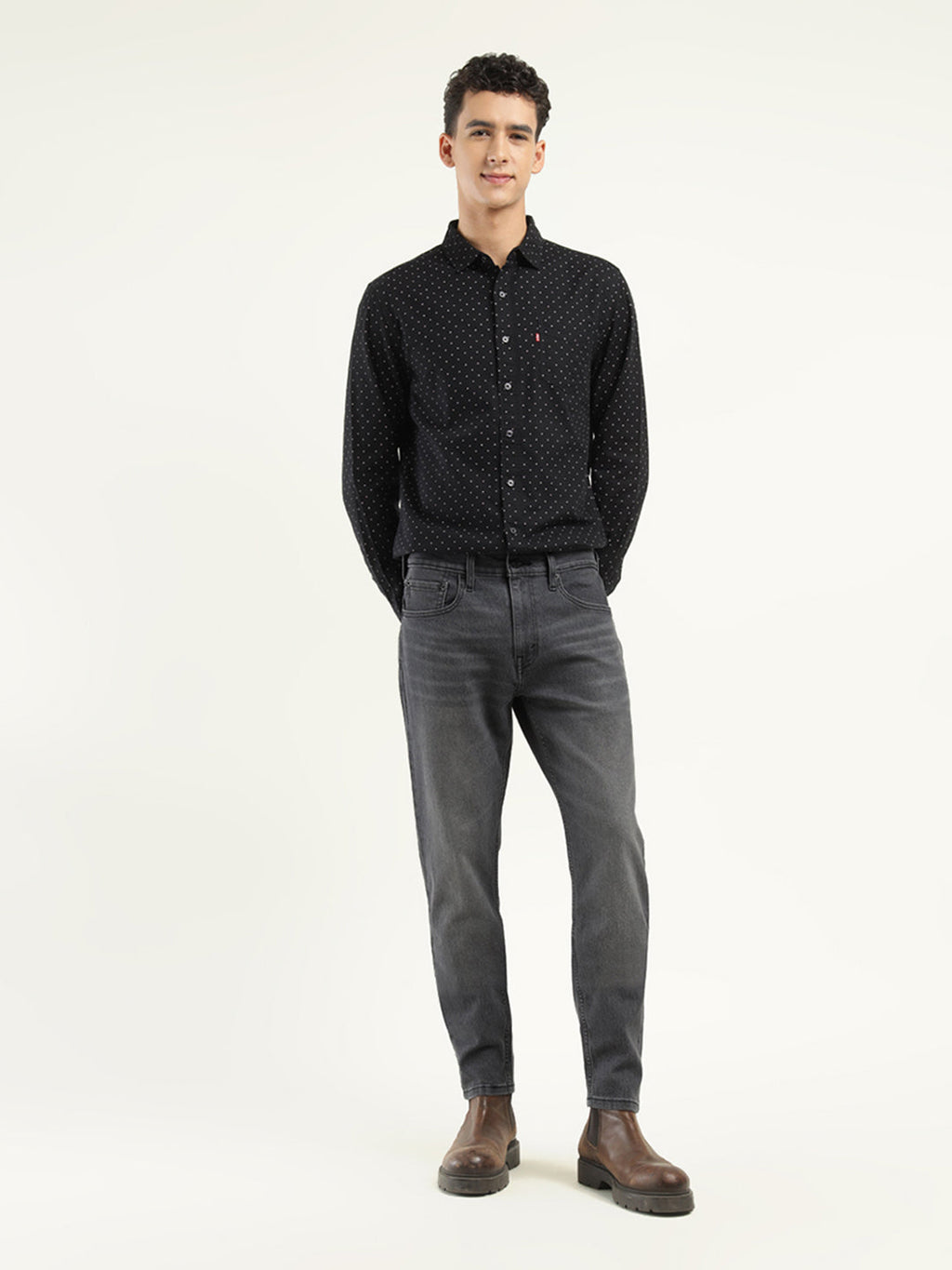 Men's 512 Black Slim Tapered Fit Mid Rise Jeans
