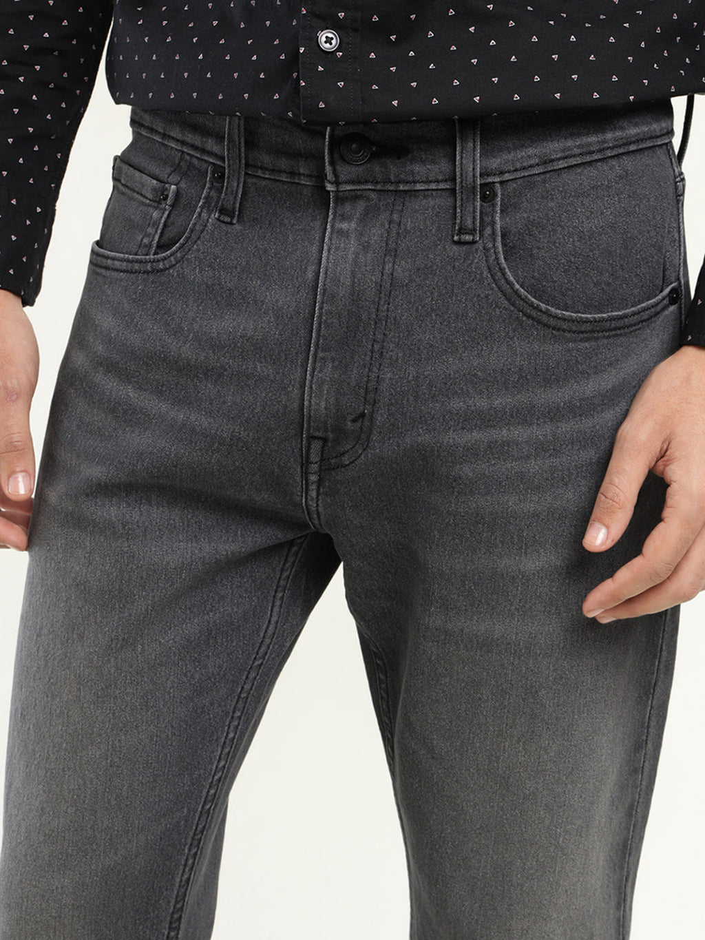 Men's 512 Black Slim Tapered Fit Mid Rise Jeans