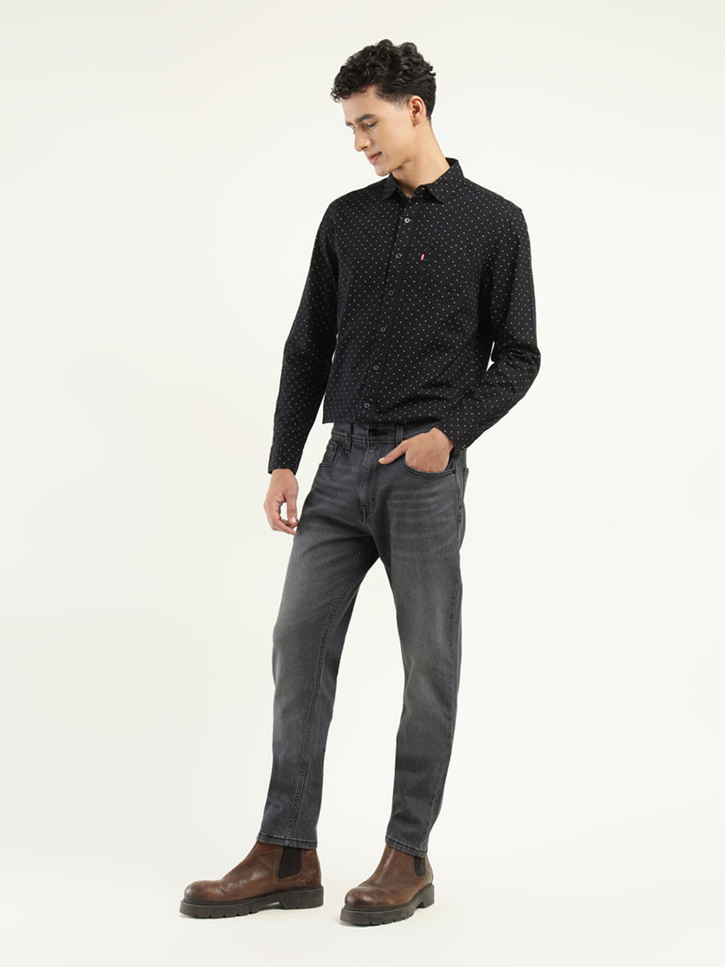 Men's 512 Black Slim Tapered Fit Mid Rise Jeans
