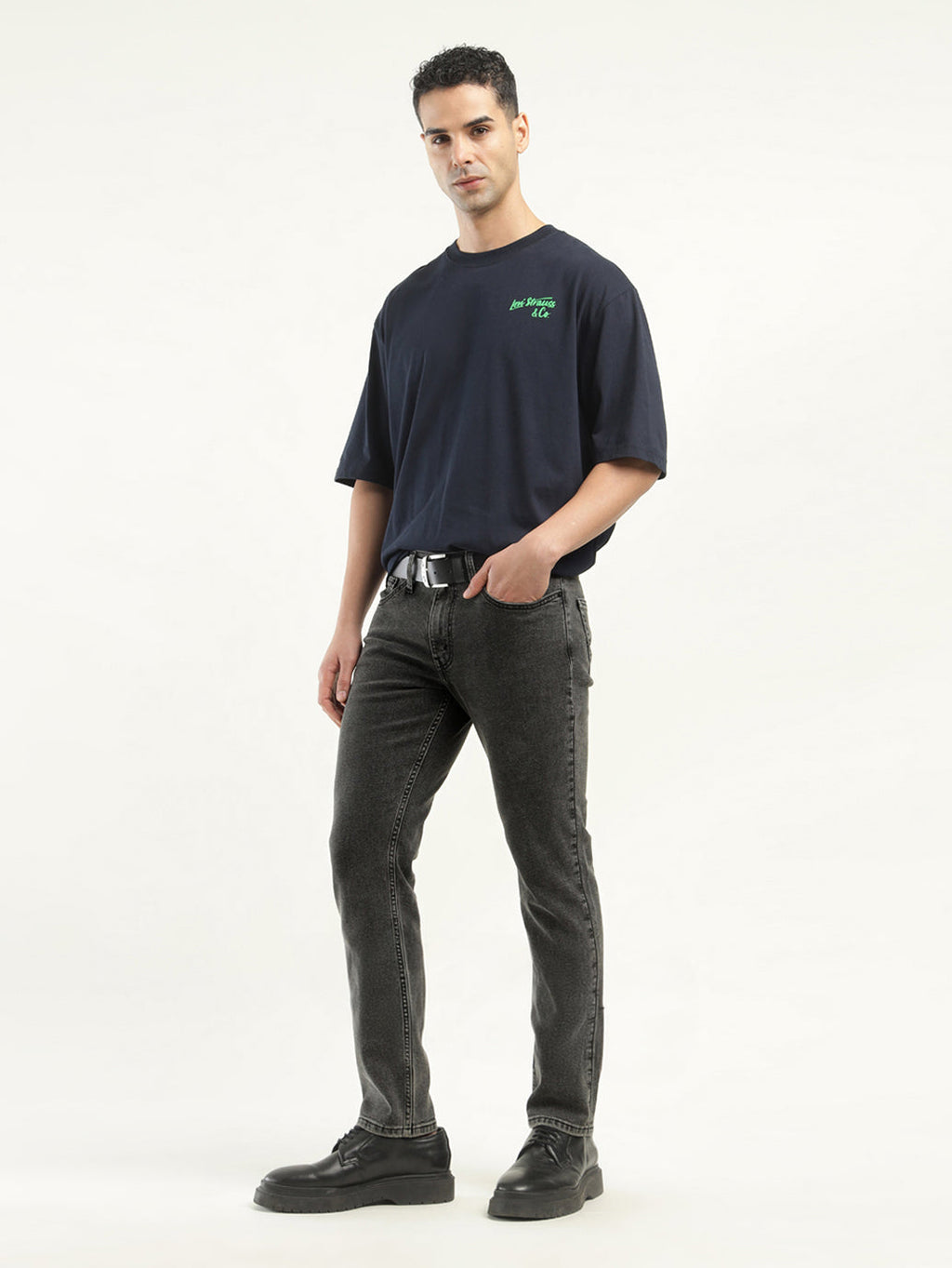 Men's 511 Black Slim Fit Mid Rise Jeans