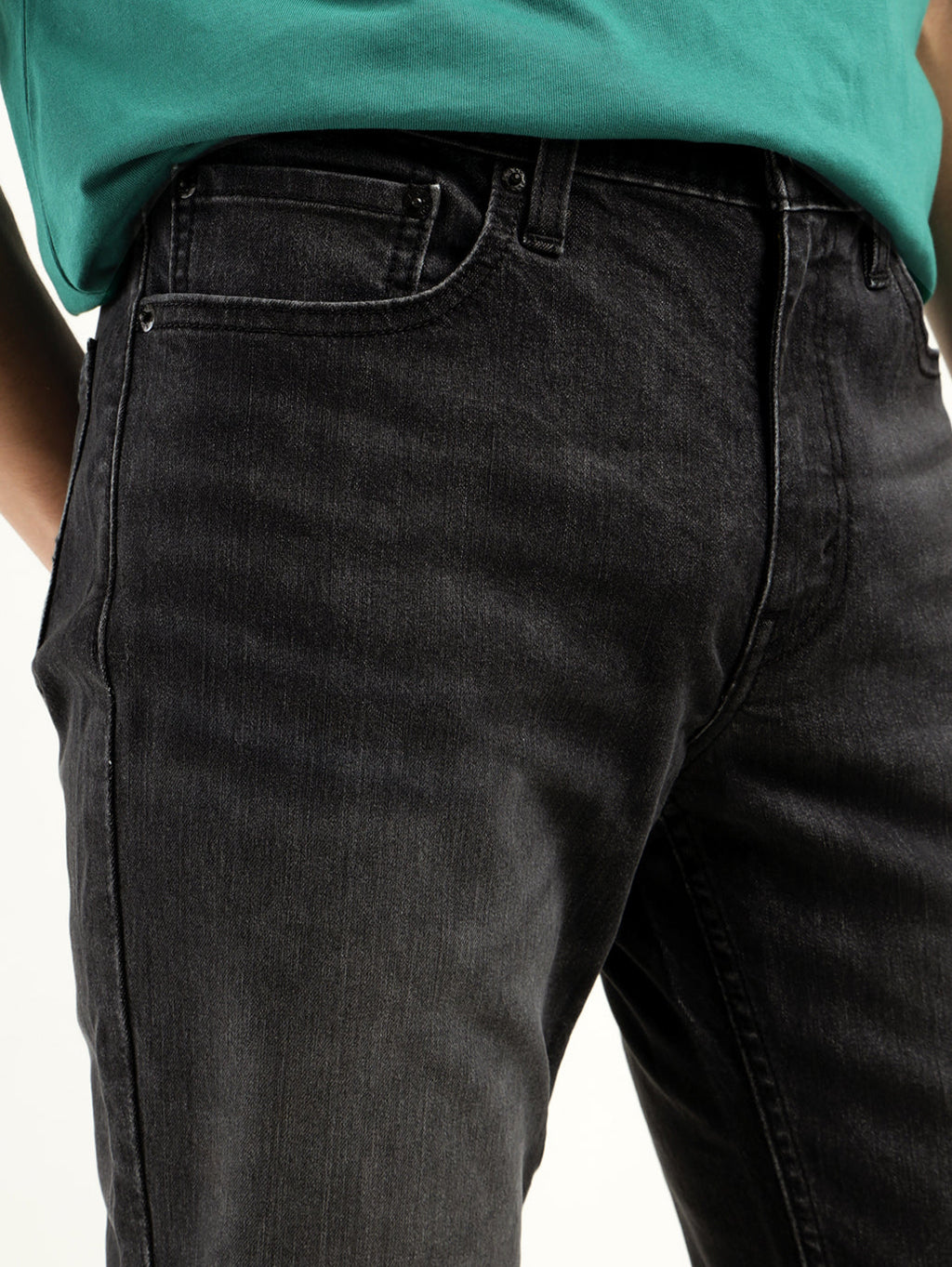 Men's 511 Black Slim Fit Mid Rise Jeans
