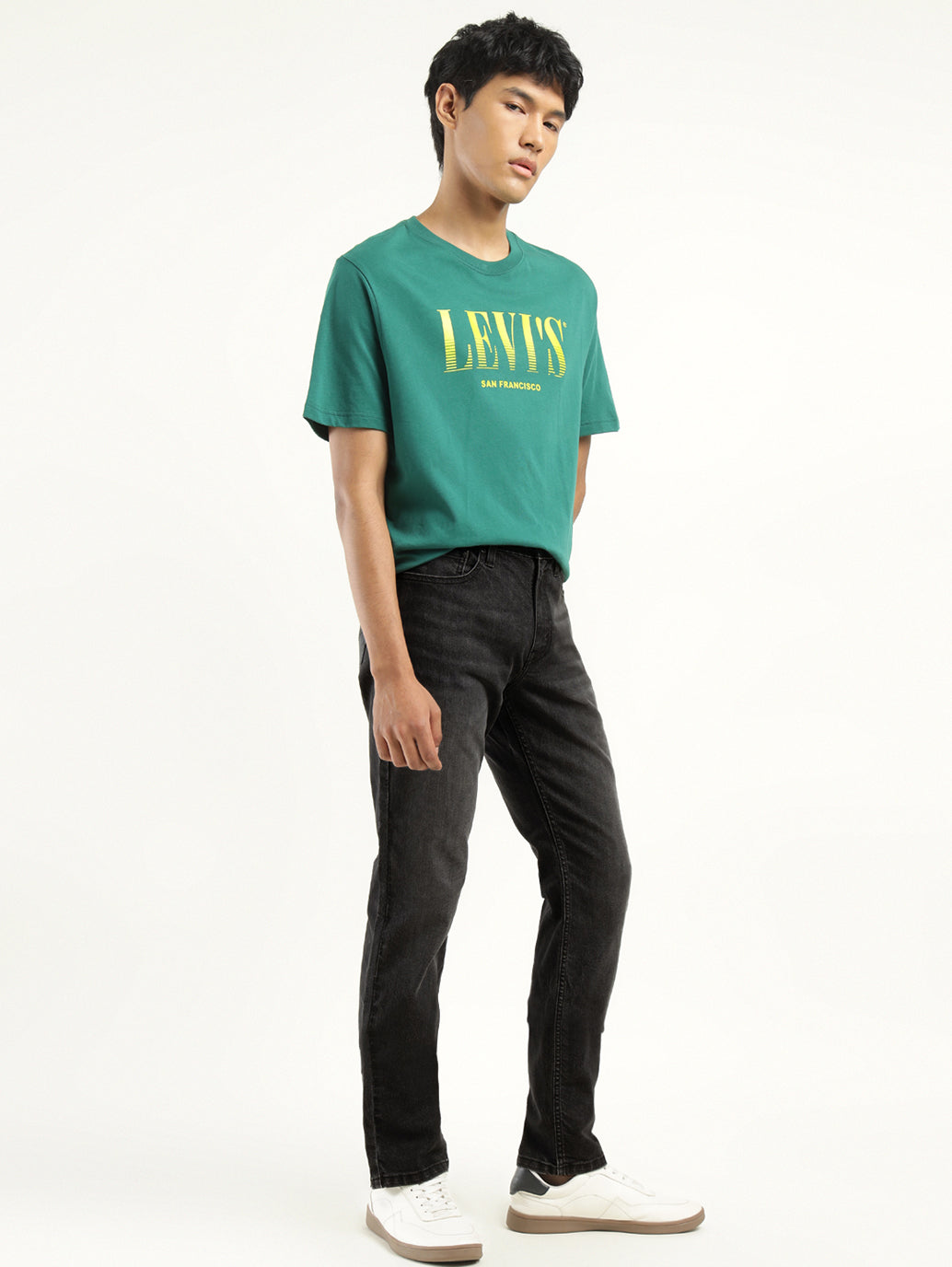 Men's 511 Black Slim Fit Mid Rise Jeans