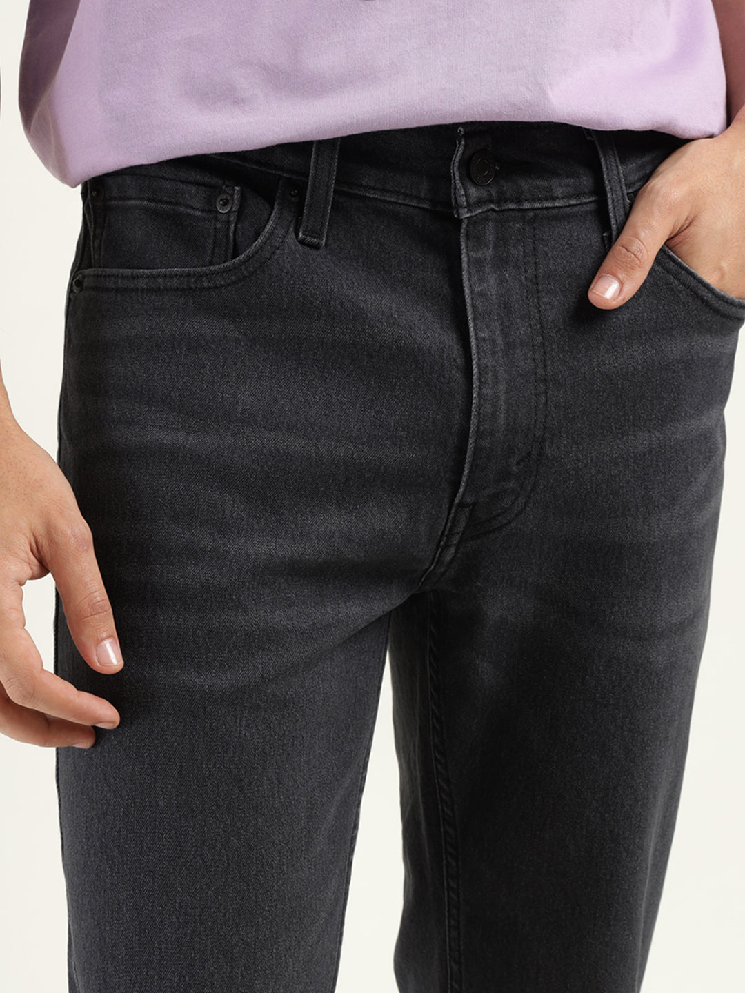 Men's 511 Black Slim Fit Mid Rise Jeans