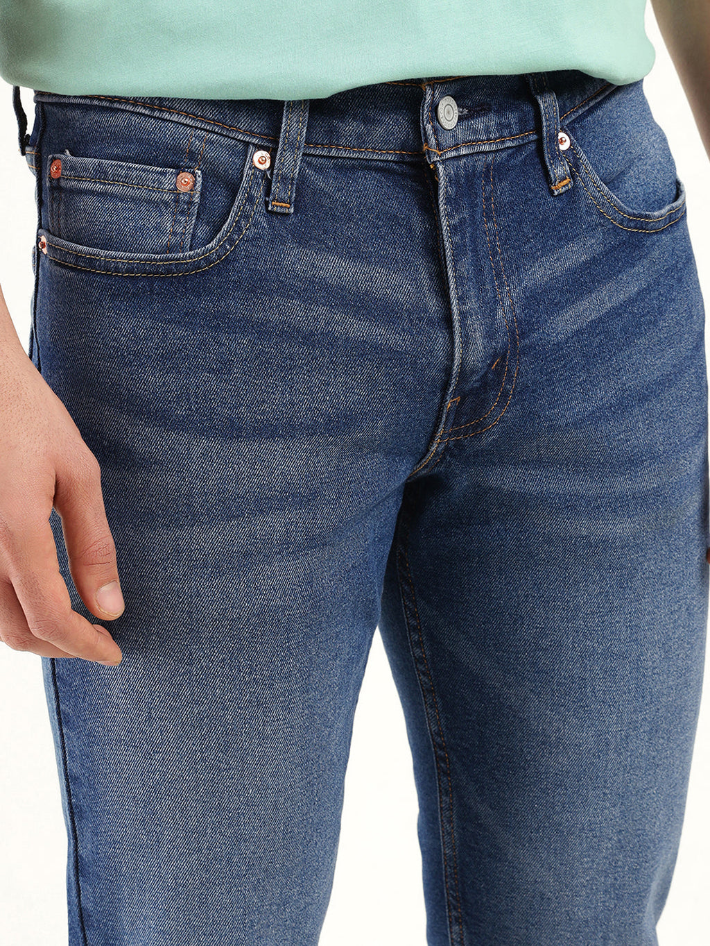 Men's 511 Indigo Slim Fit Mid Rise Jeans
