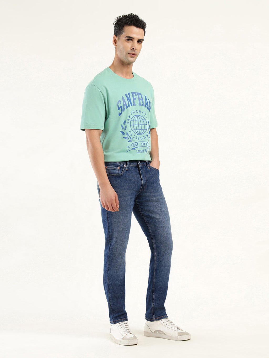Men's 511 Indigo Slim Fit Mid Rise Jeans