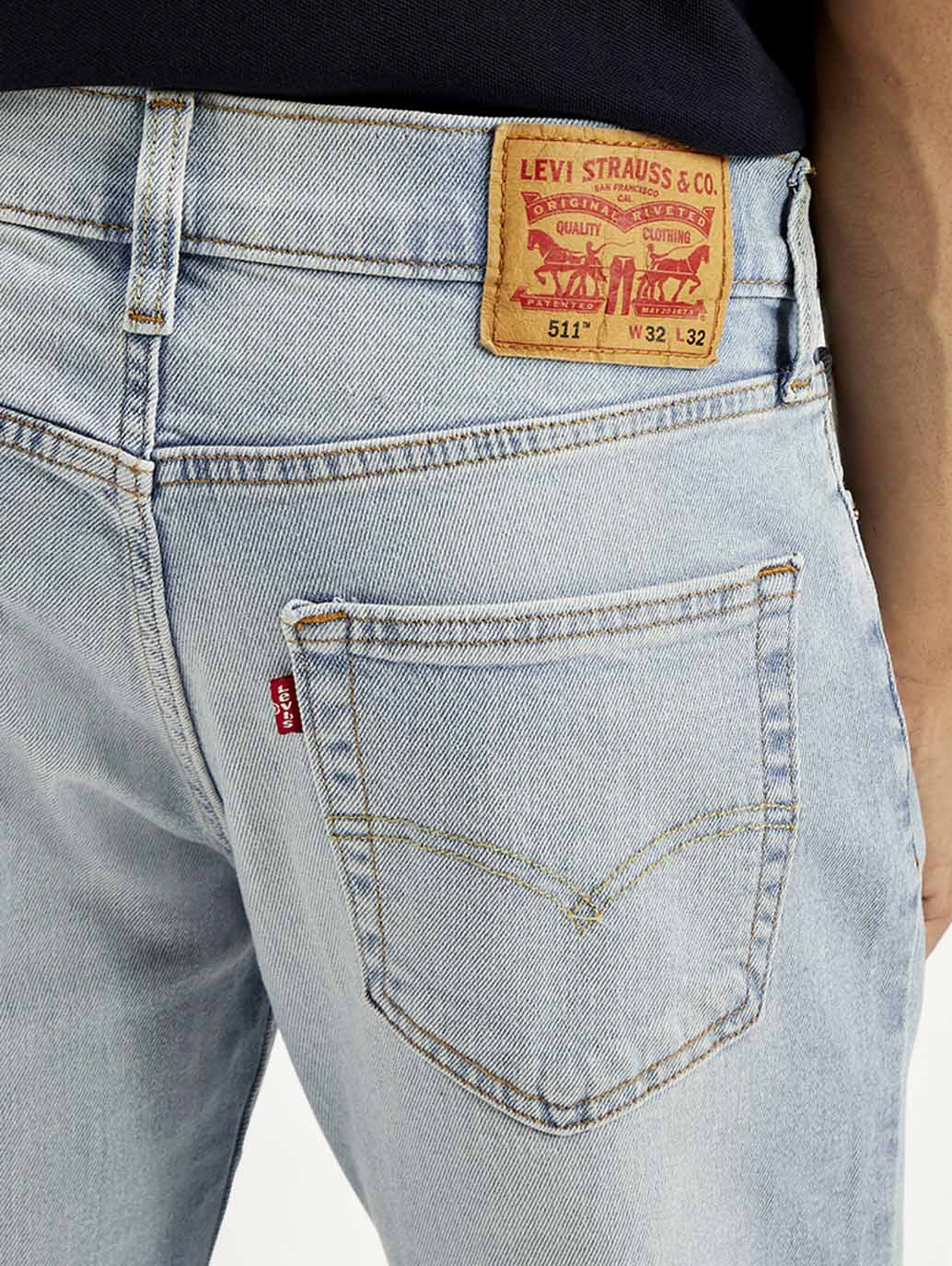 Men's 511 Indigo Slim Fit Mid Rise Jeans