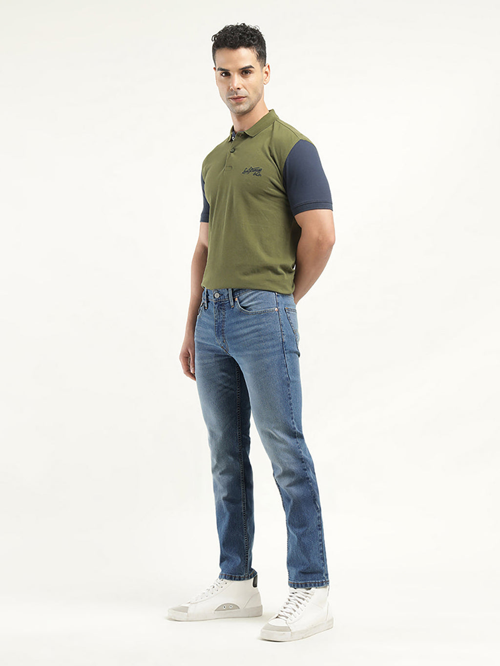 Men's 511 Indigo Slim Fit Mid Rise Jeans
