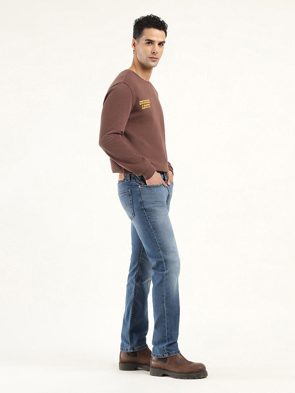 Men's 511 Indigo Slim Fit Mid Rise Jeans