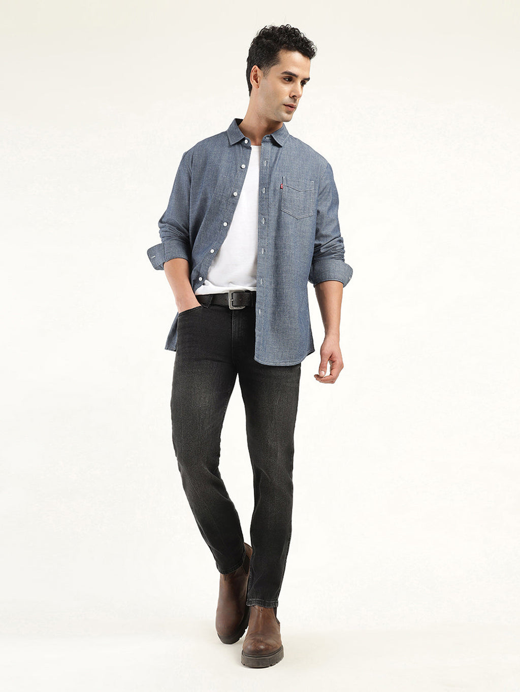 Men's 511 Black Slim Fit Mid Rise Jeans