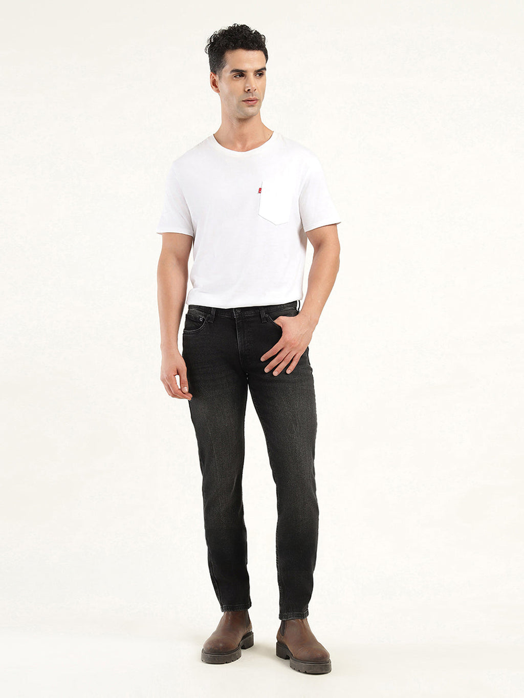 Men's 511 Black Slim Fit Mid Rise Jeans