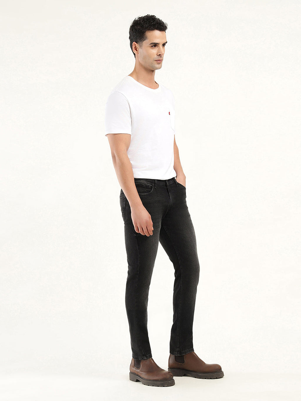 Men's 511 Black Slim Fit Mid Rise Jeans