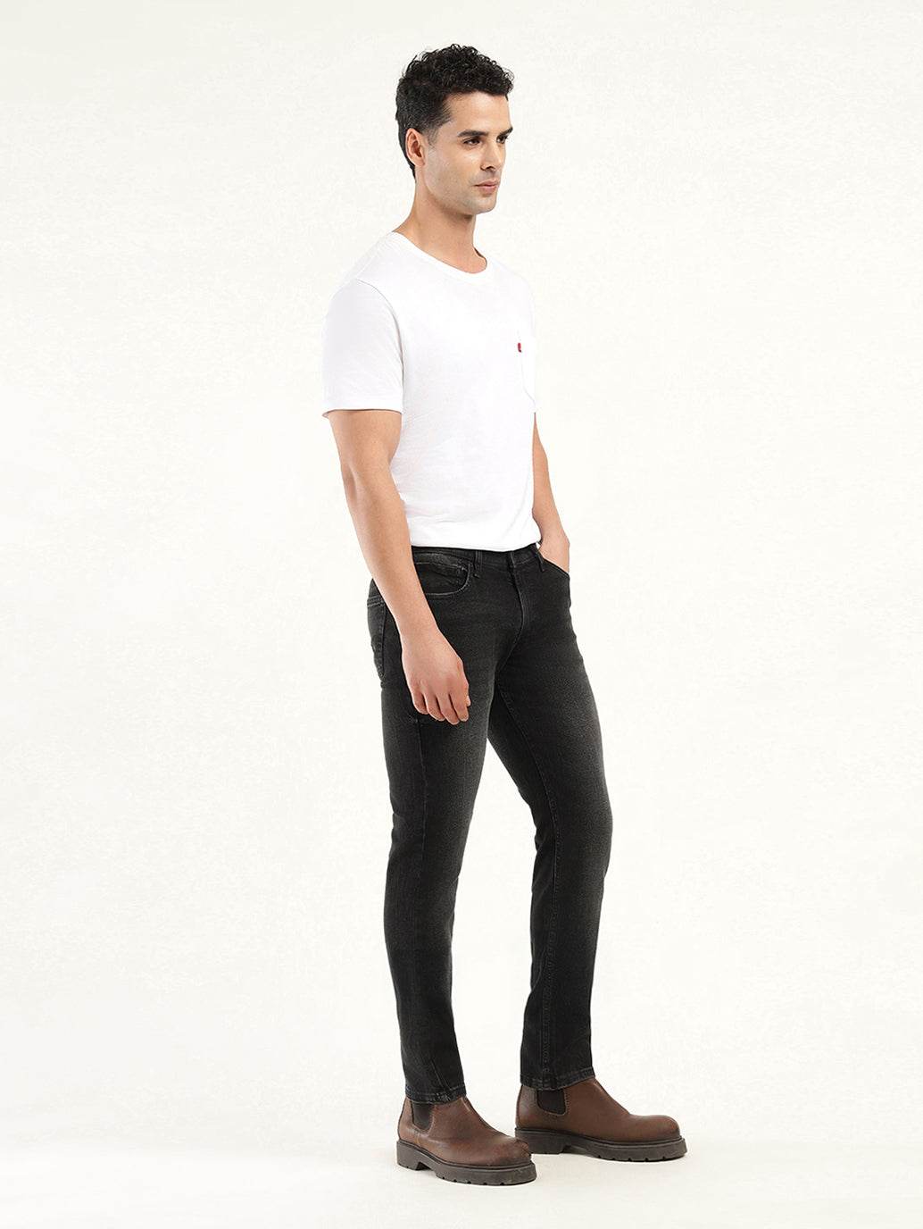 Men's 511 Black Slim Fit Mid Rise Jeans