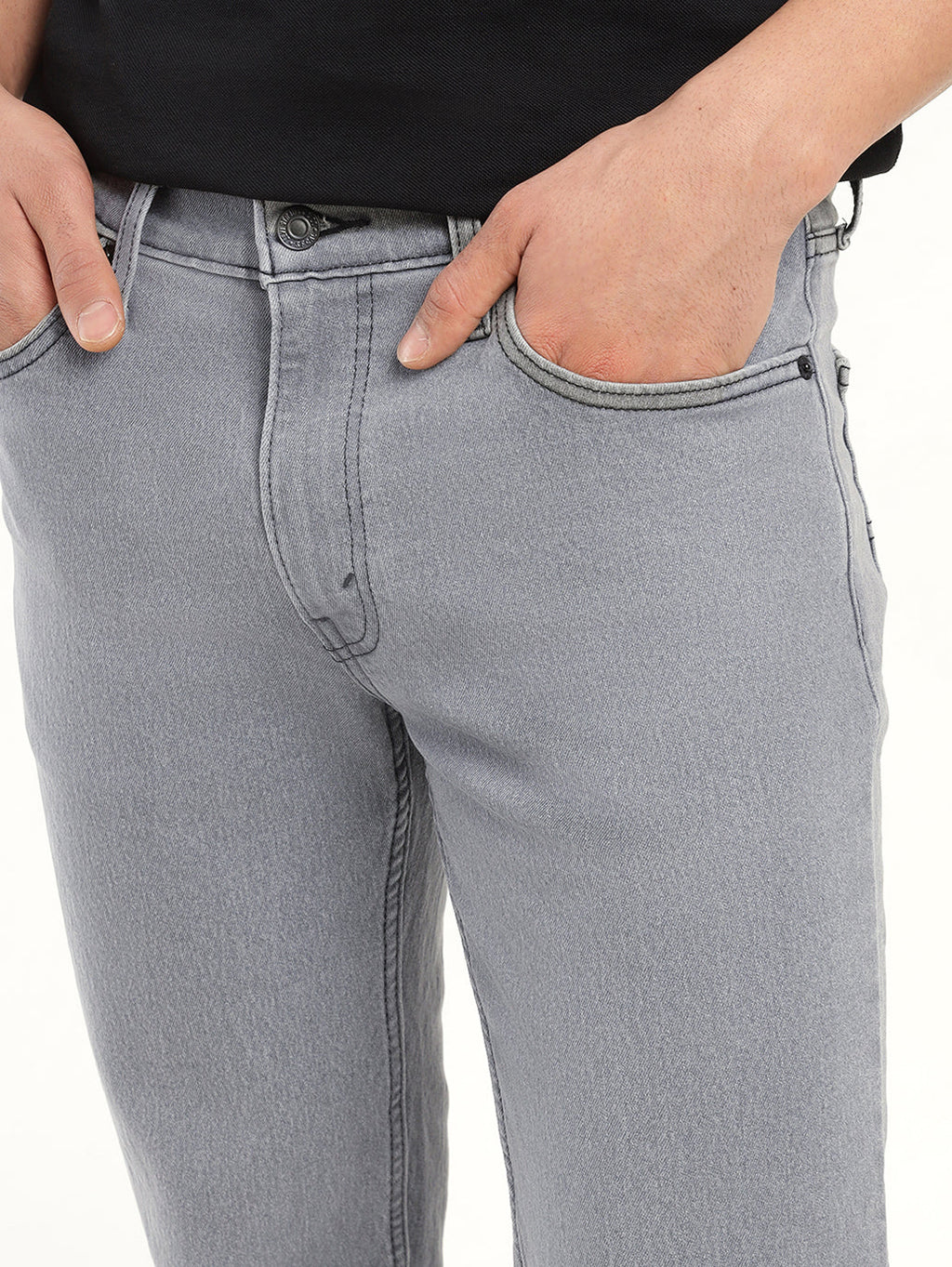Men's 511 Grey Slim Fit Mid Rise Jeans