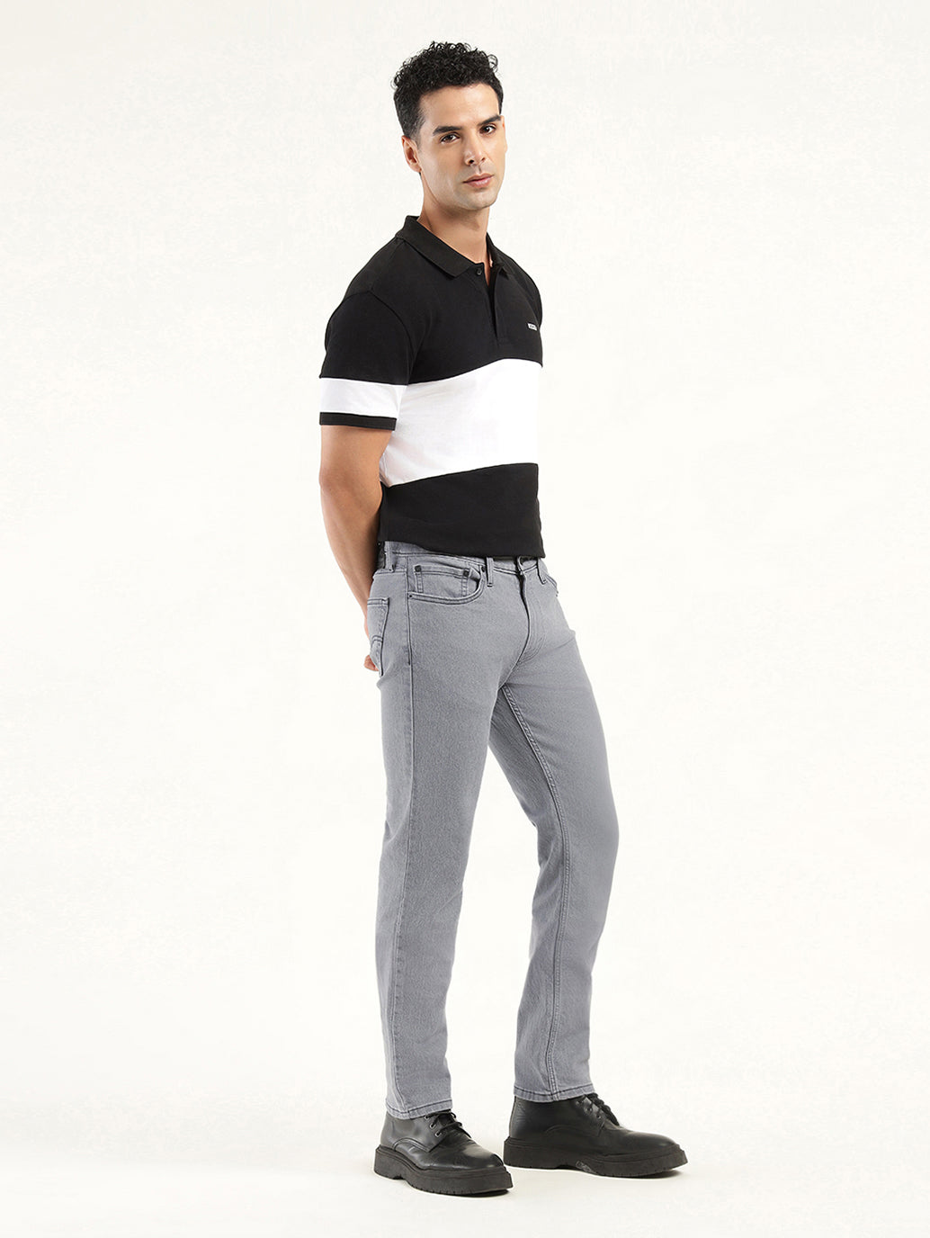 Men's 511 Grey Slim Fit Mid Rise Jeans
