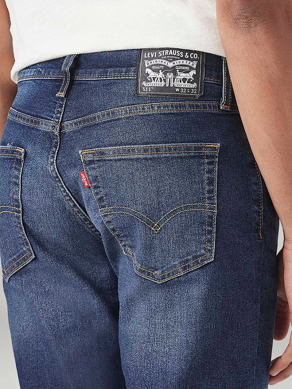 Men's 511 Med Indigo Slim Fit Mid Rise Tinted Jeans