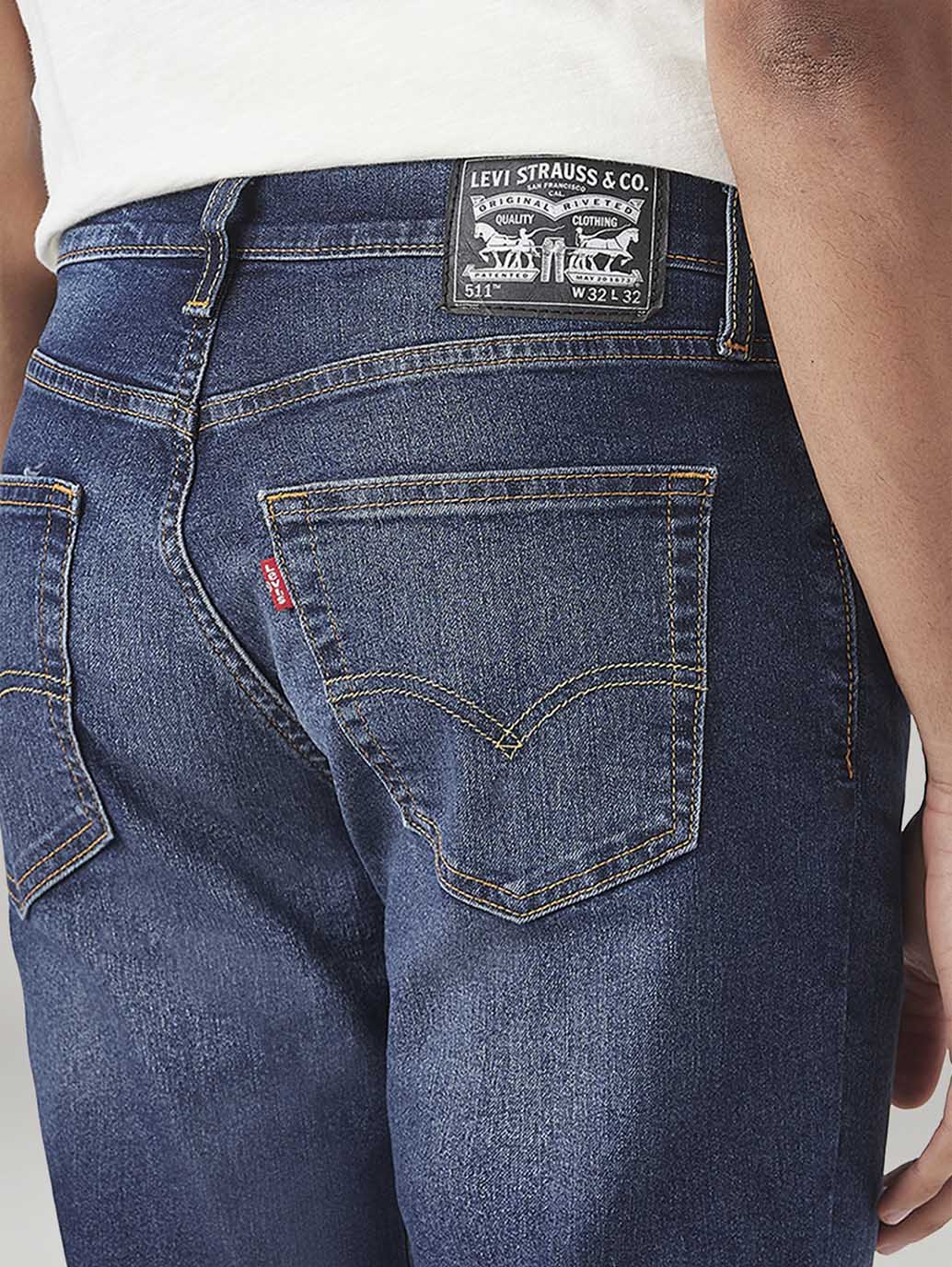 Men's 511 Med Indigo Slim Fit Mid Rise Tinted Jeans