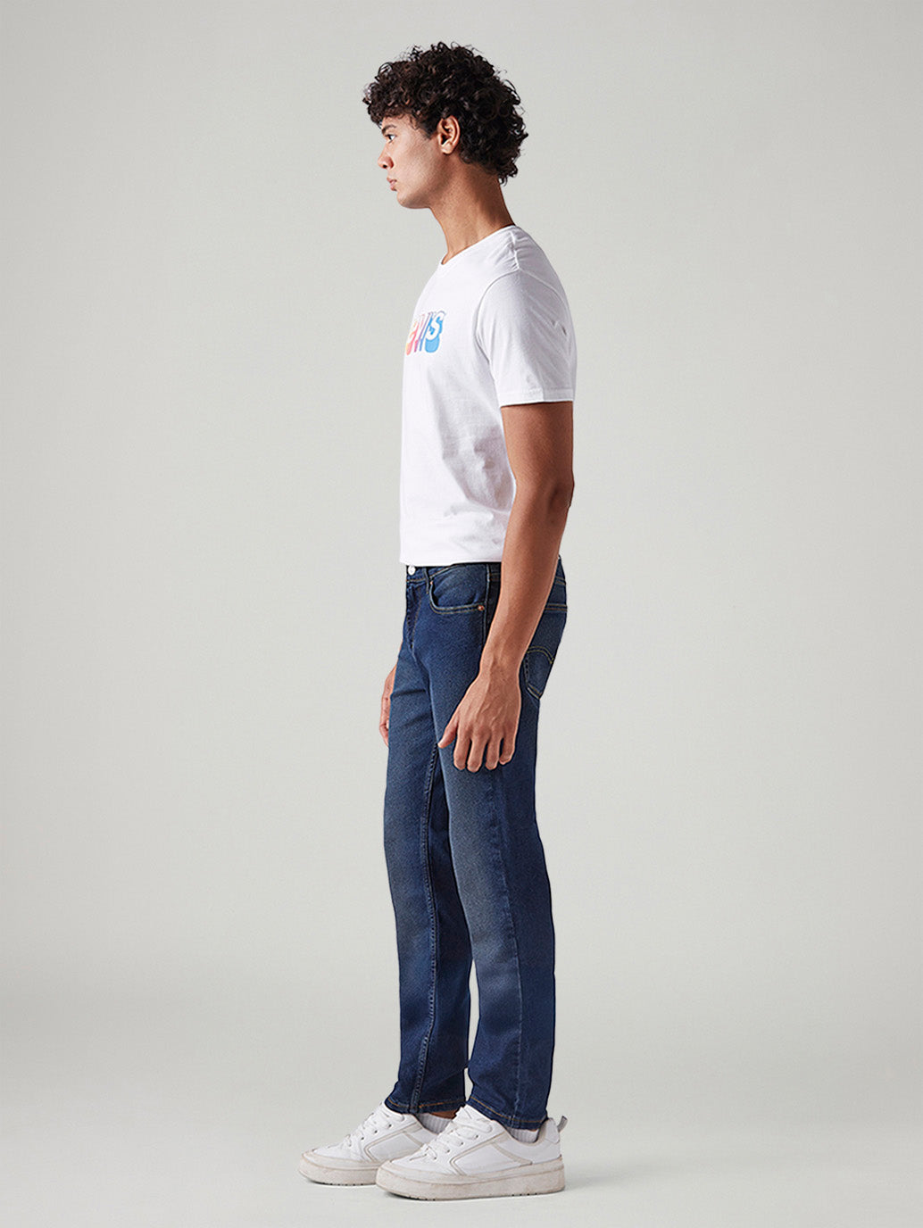 Men's 511 Dark Blue Slim Fit Mid Rise Tinted Jeans