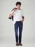 Men's 511 Dark Blue Slim Fit Mid Rise Jeans