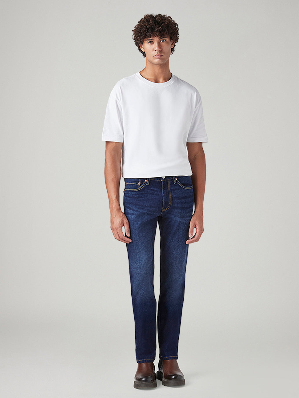 Men's 511 Dark Blue Slim Fit Mid Rise Jeans