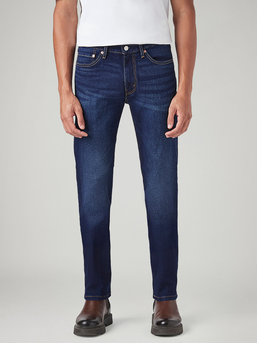Men's 511 Dark Blue Slim Fit Mid Rise Jeans