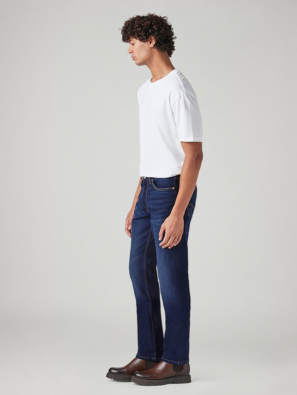 Men's 511 Dark Blue Slim Fit Mid Rise Jeans