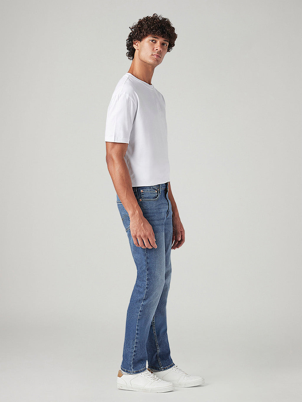 Men's 511 Blue Slim Fit Mid Rise Jeans