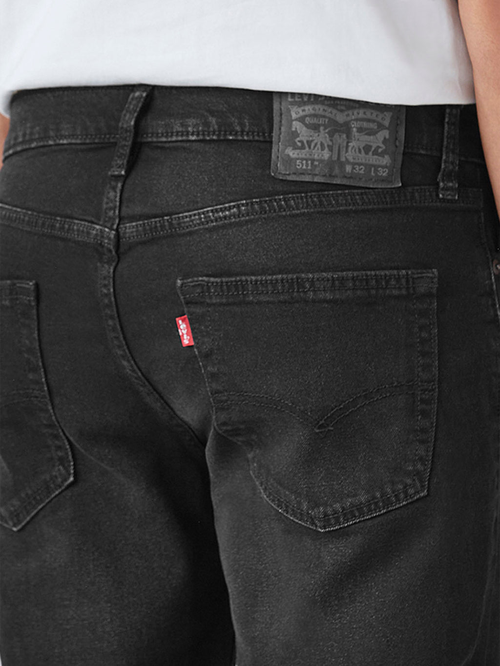 Men's 511 Black Slim Fit Mid Rise Jeans