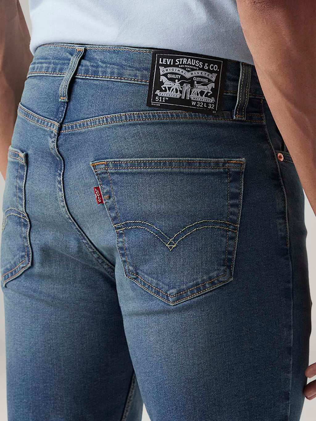 Men's 511 Med Indigo Slim Fit Mid Rise Tinted Jeans