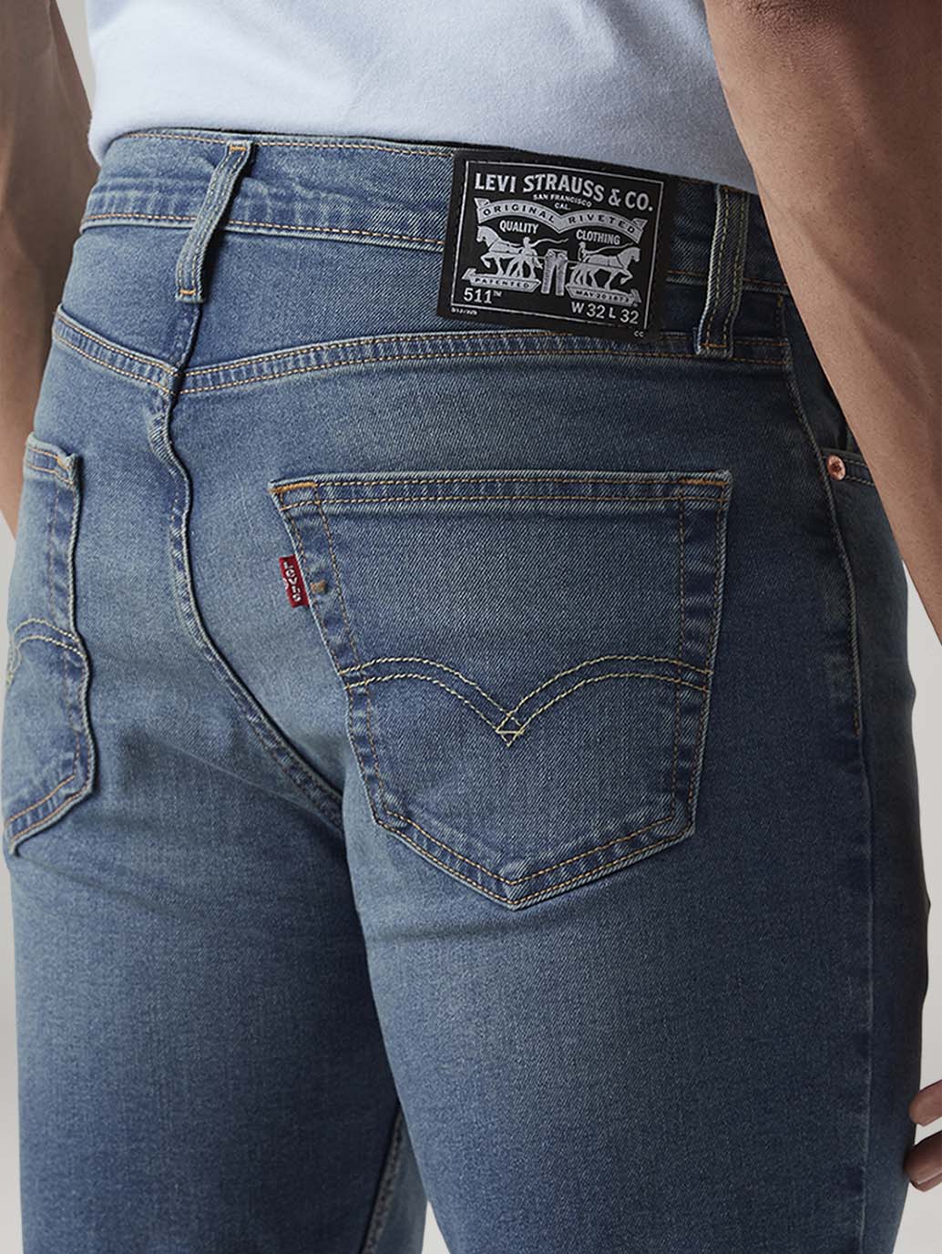 Men's 511 Med Indigo Slim Fit Mid Rise Tinted Jeans