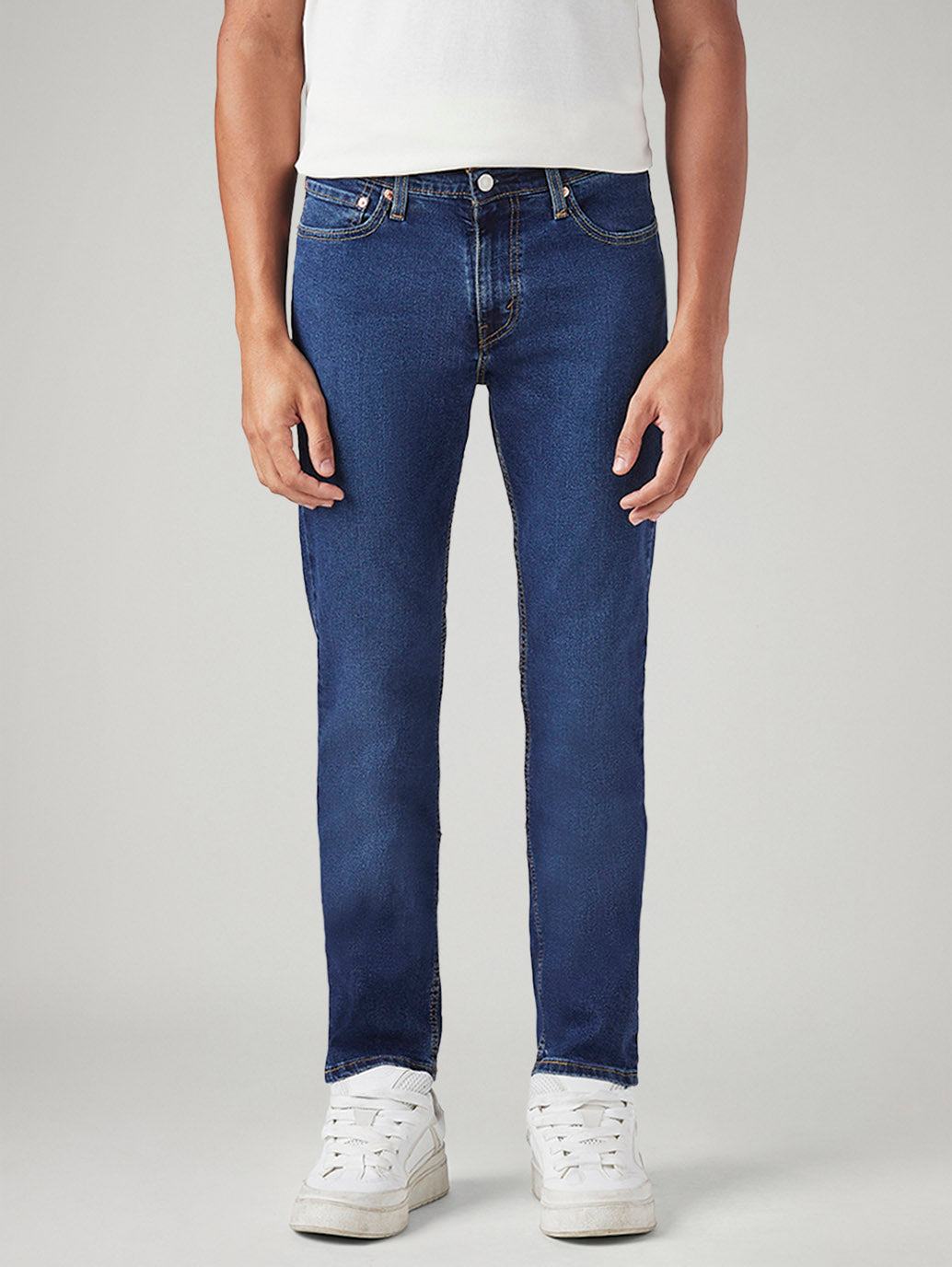 Men's 511 Blue Slim Fit Mid Rise Jeans