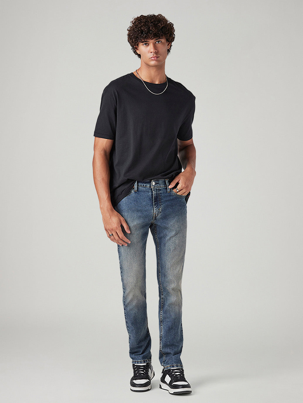 Men's 511 Blue Slim Fit Mid Rise Tinted Jeans